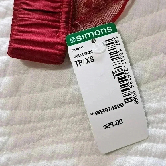 NWT Miiyu Red Hearts Bralette XS Bra - Picture 4 of 12